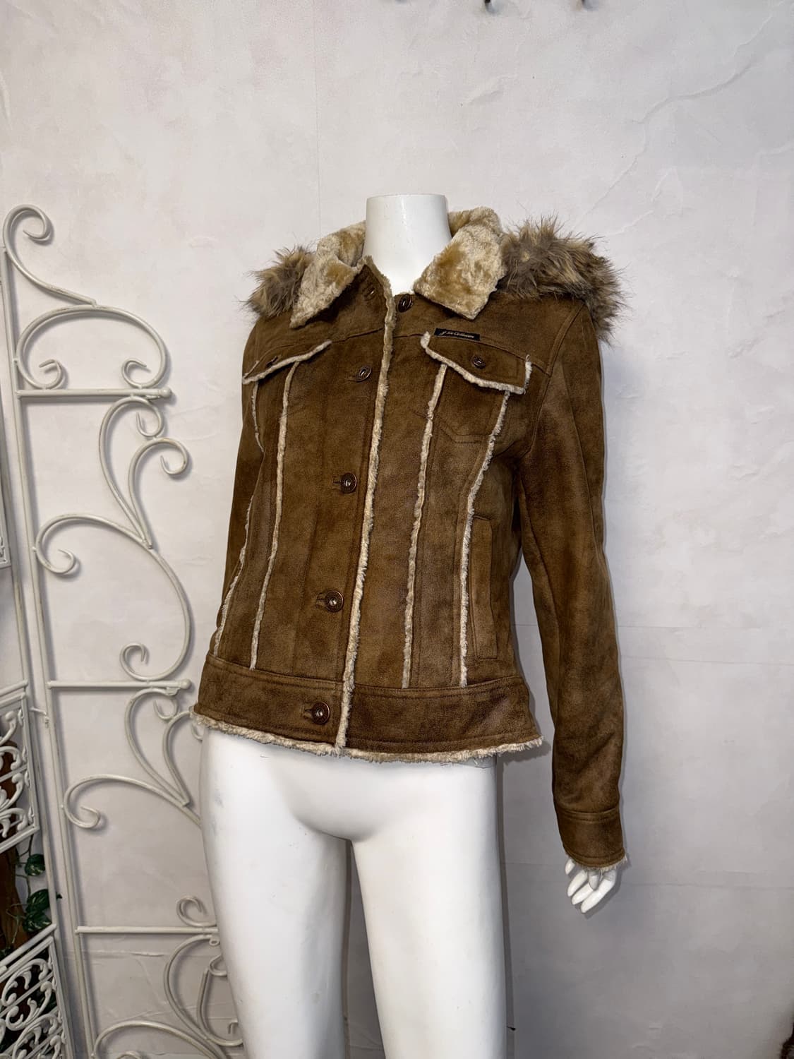 Mocha brown tie dye hood fur mustang  상품이미지5