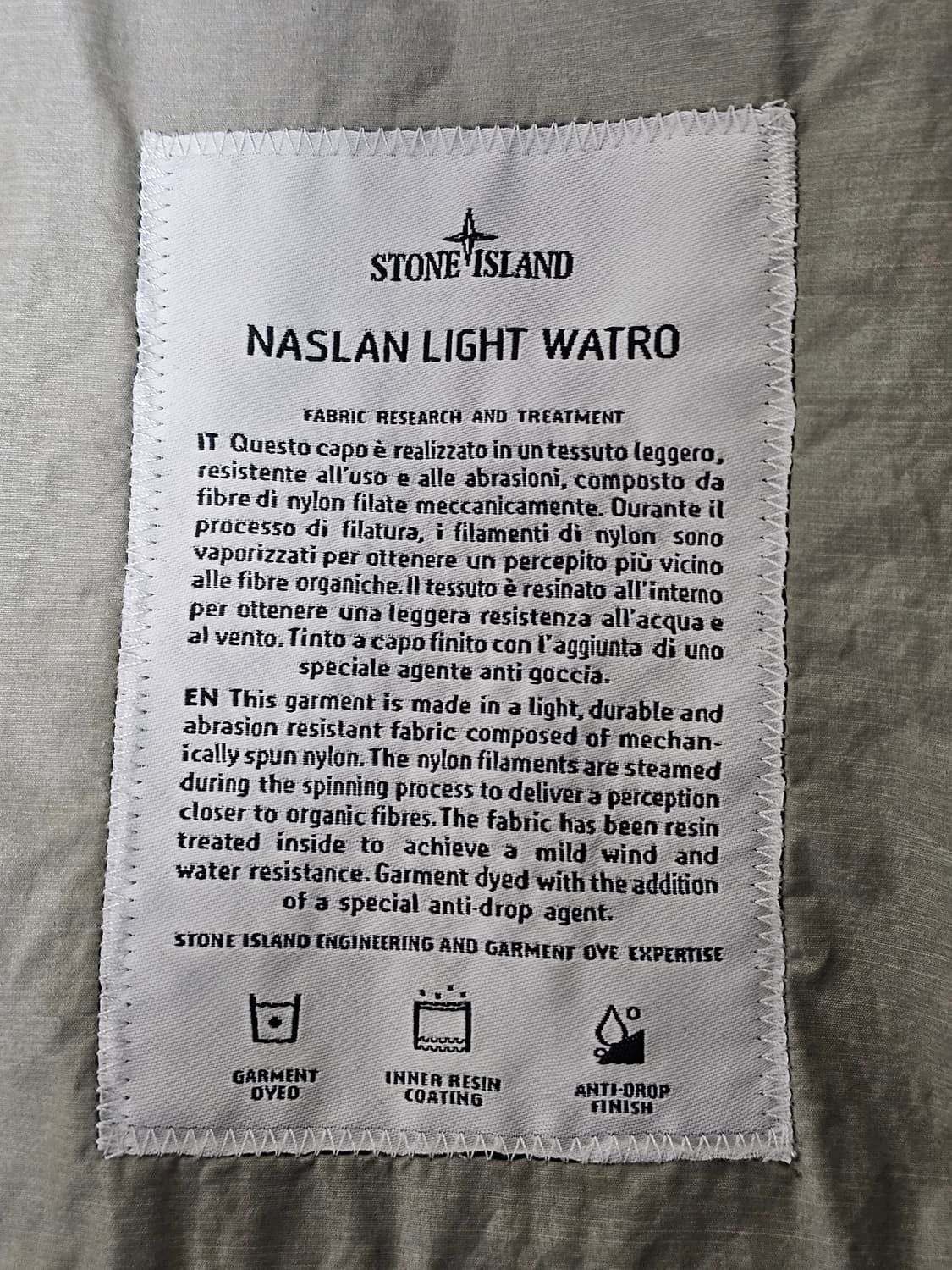스톤아일랜드 나슬란 라이트 와트로 필드자켓 상품이미지9