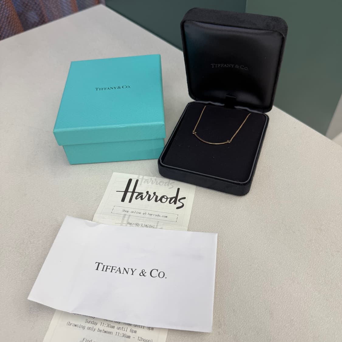 티파니앤코 t스마일 스몰 로즈골드 목걸이 상품이미지3