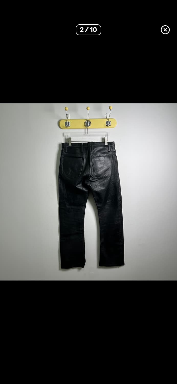 90s 빈티지 소가죽 바지 상품이미지3