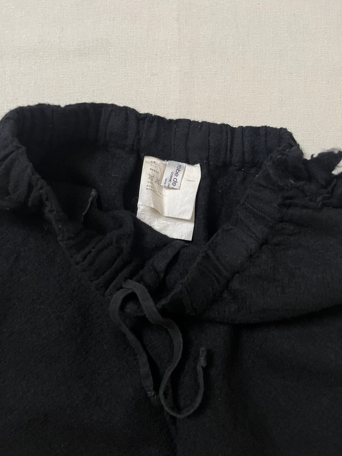 꼼데가르송 축융 울 사이드 테슬 이지팬츠 comme des garcons 상품이미지9