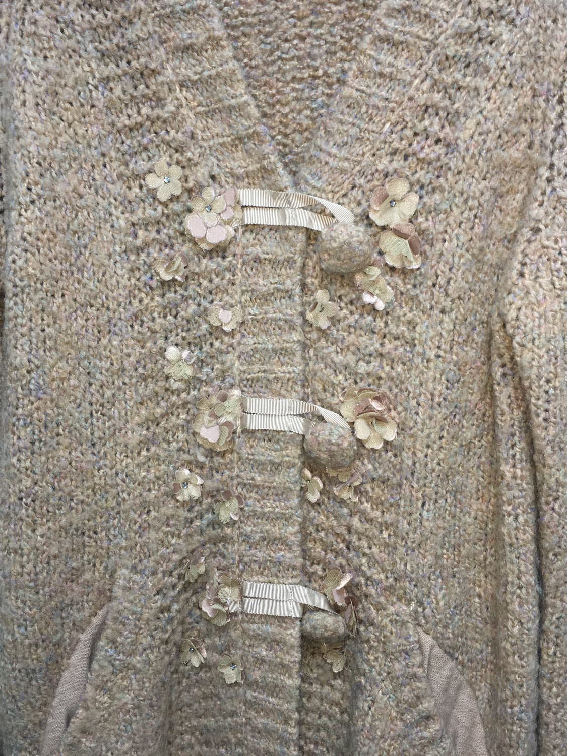 Vintage / 플라워 니트 가디건  상품이미지3
