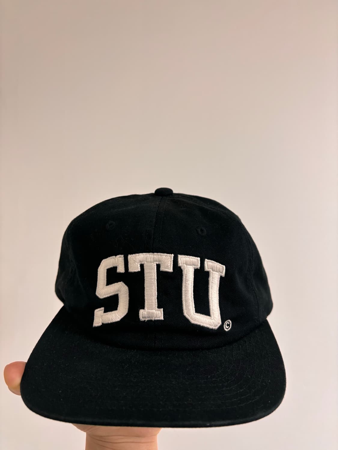 스투시 스투 stu 아치 캡 (블랙) 상품이미지2