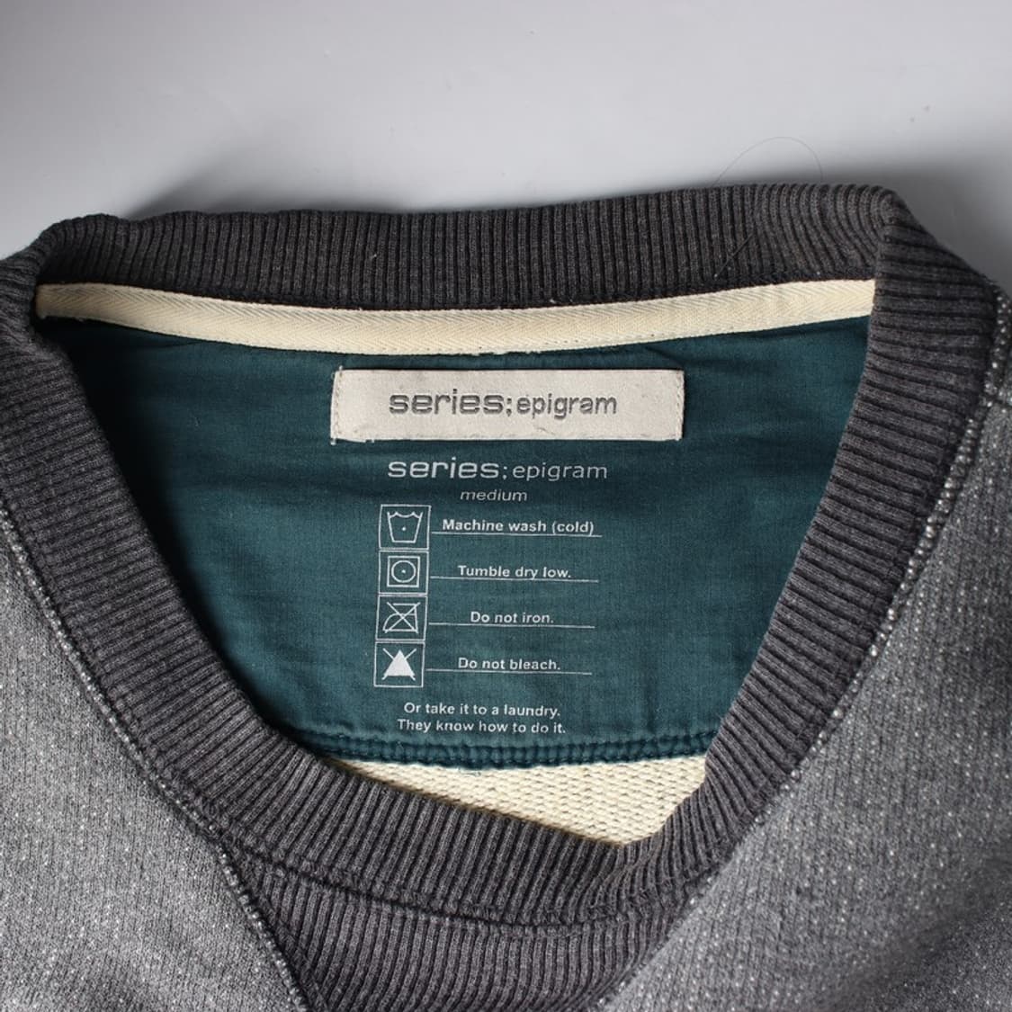 시리즈 에피그램 차콜 가셋 레터링 맨투맨 M 상품이미지5