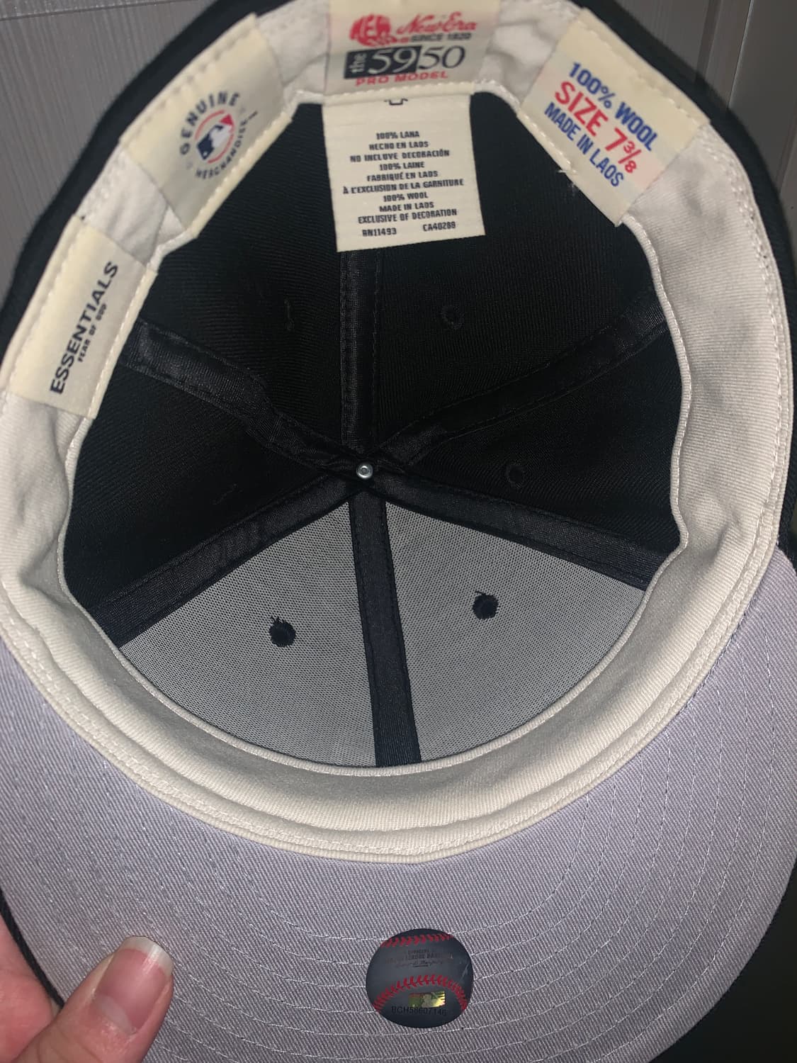 뉴에라 x 피어 오브 갓 59FIFTY 시카고 화이트 삭스 피티드 캡 블 상품이미지3