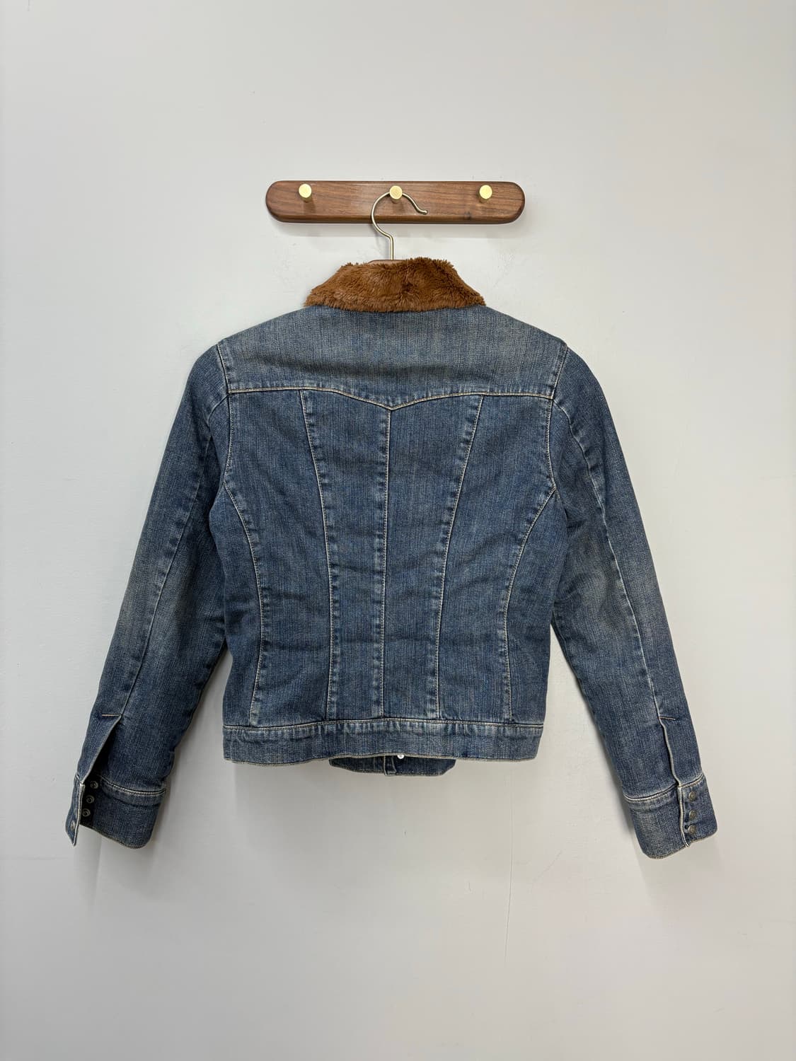 빈티지 브라운털카라 워시드 데님 트러커자켓 A2998 상품이미지4