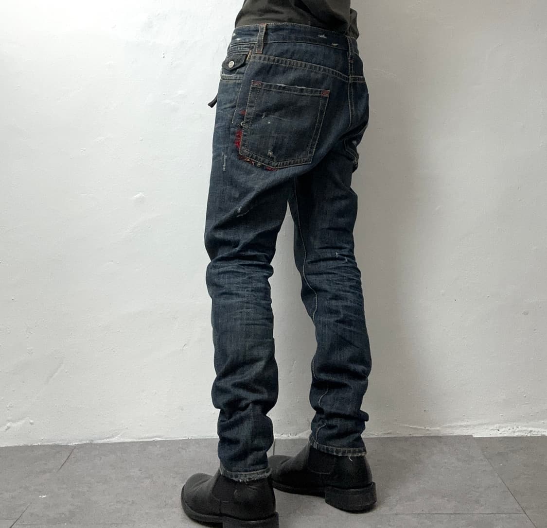 DSQUARED2 Flannel-Lined Distressed Slim  상품이미지3