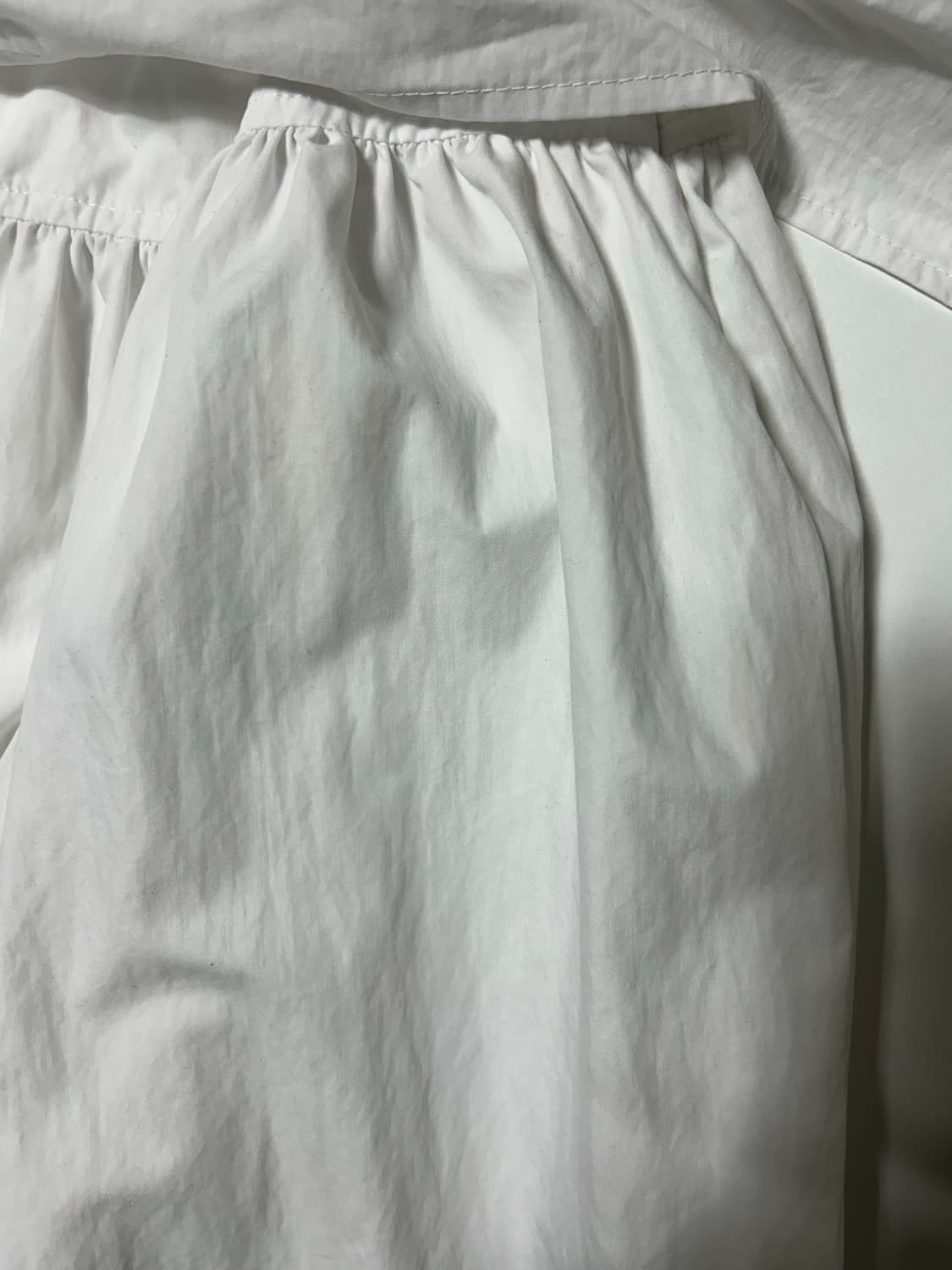 로우타이드 yoke flare skirt white 상품이미지4