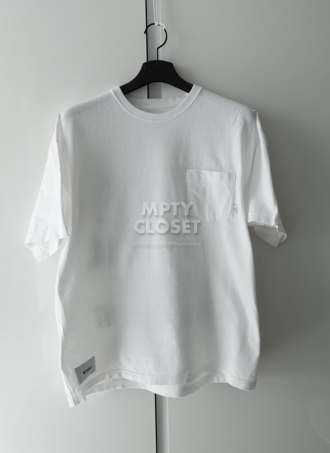 [3] WTAPS 더블탭스 반발티 화이트 241ATDT-CSM24 상품이미지7