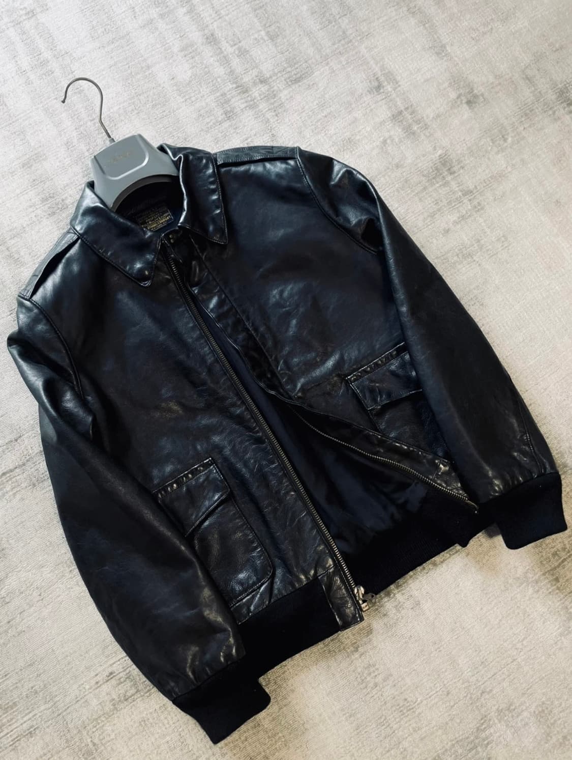 (네고가능)정품 폴로 랄프로렌 A-2 가죽자켓 상품이미지2