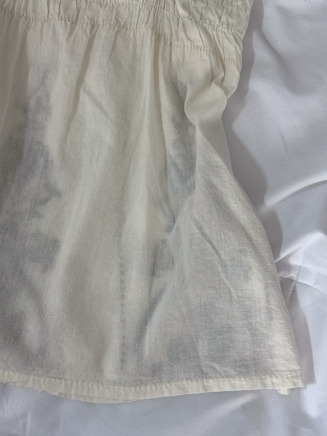 Linen Floral Embroidered Sleeveless 0192 상품이미지5