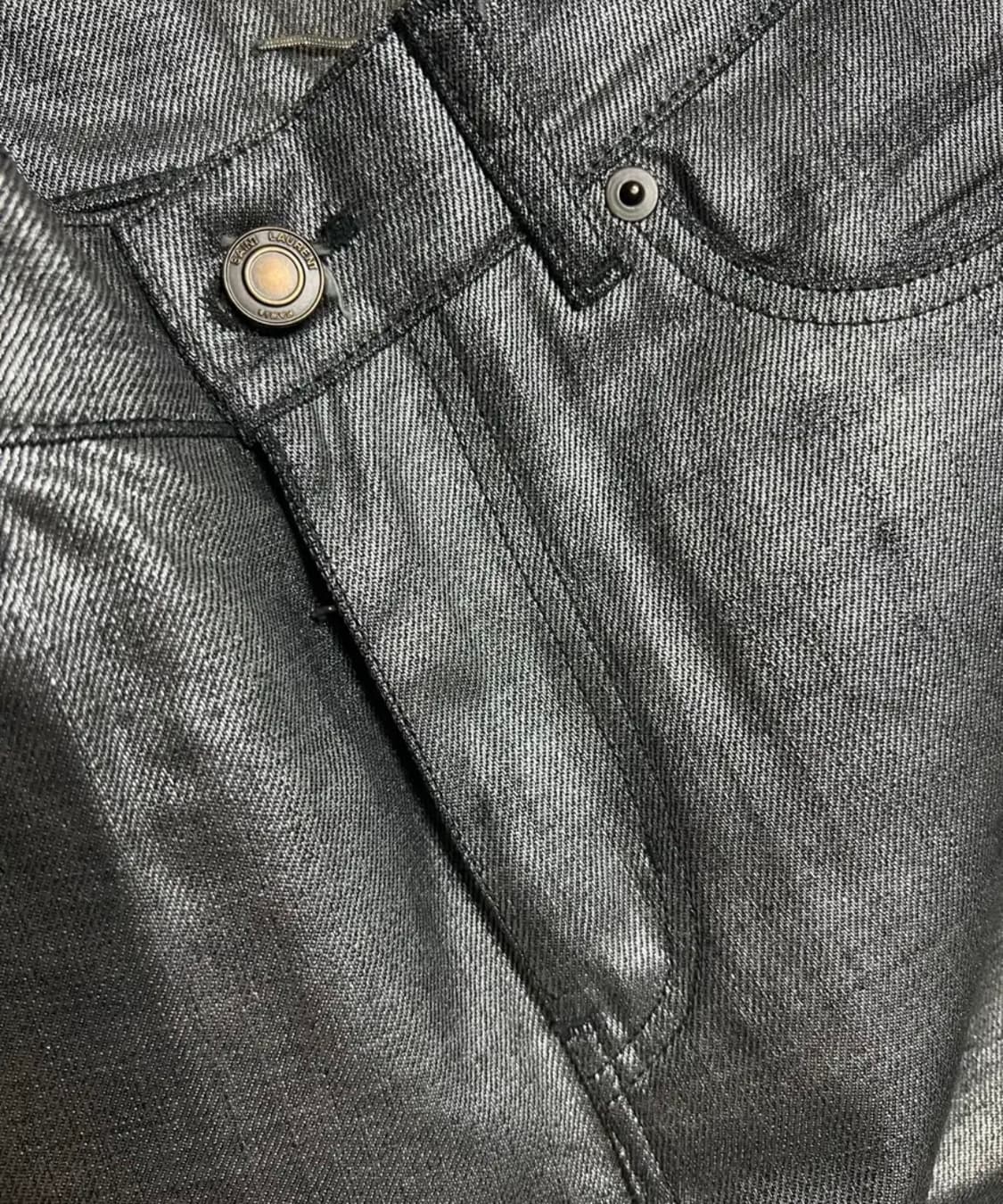 Saint Laurent 실버코팅진 상품이미지3