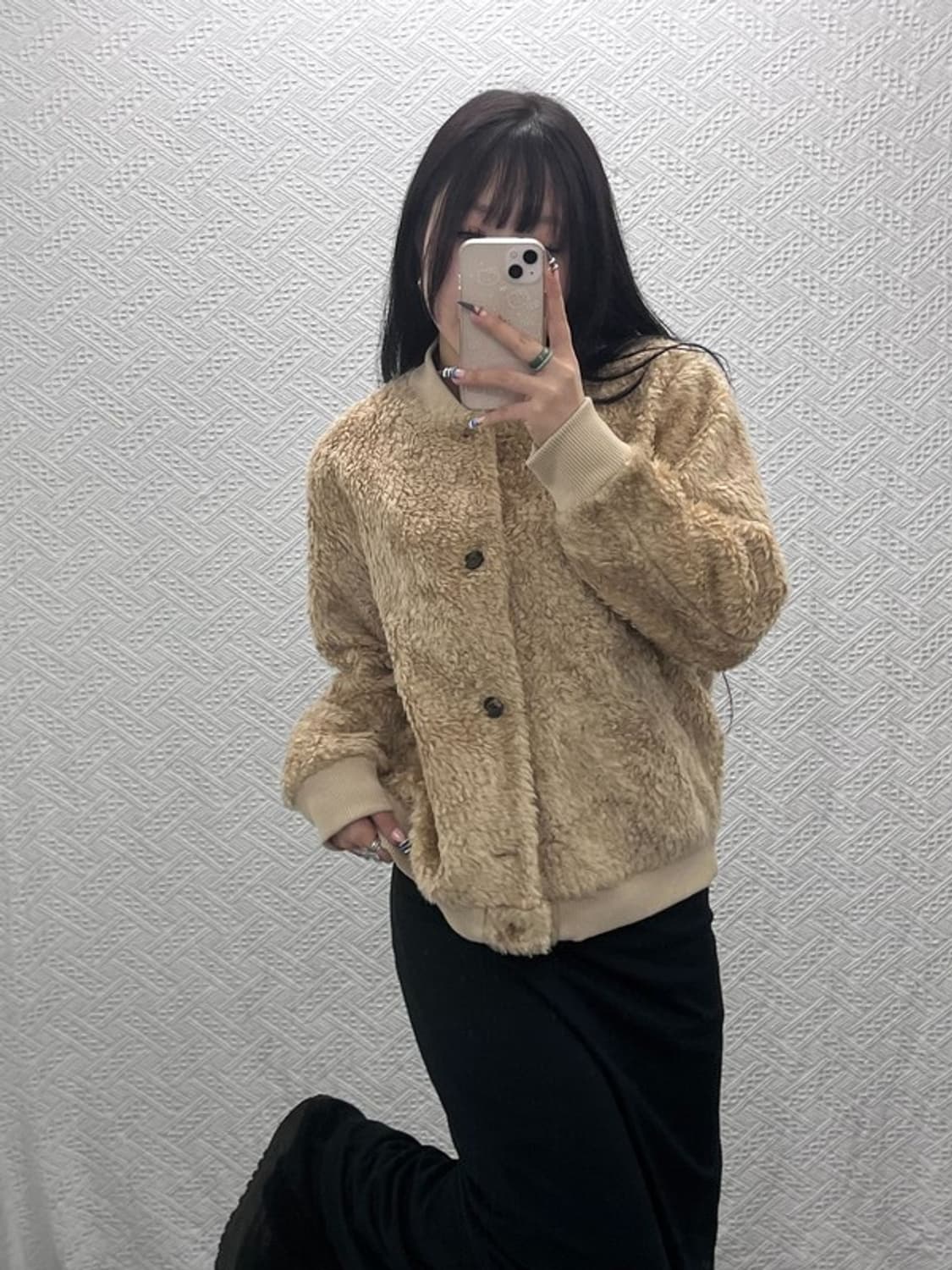 유니클로 이네스 드 라 프라상쥬 폭닥 양털 자켓 XL C07642 상품이미지1