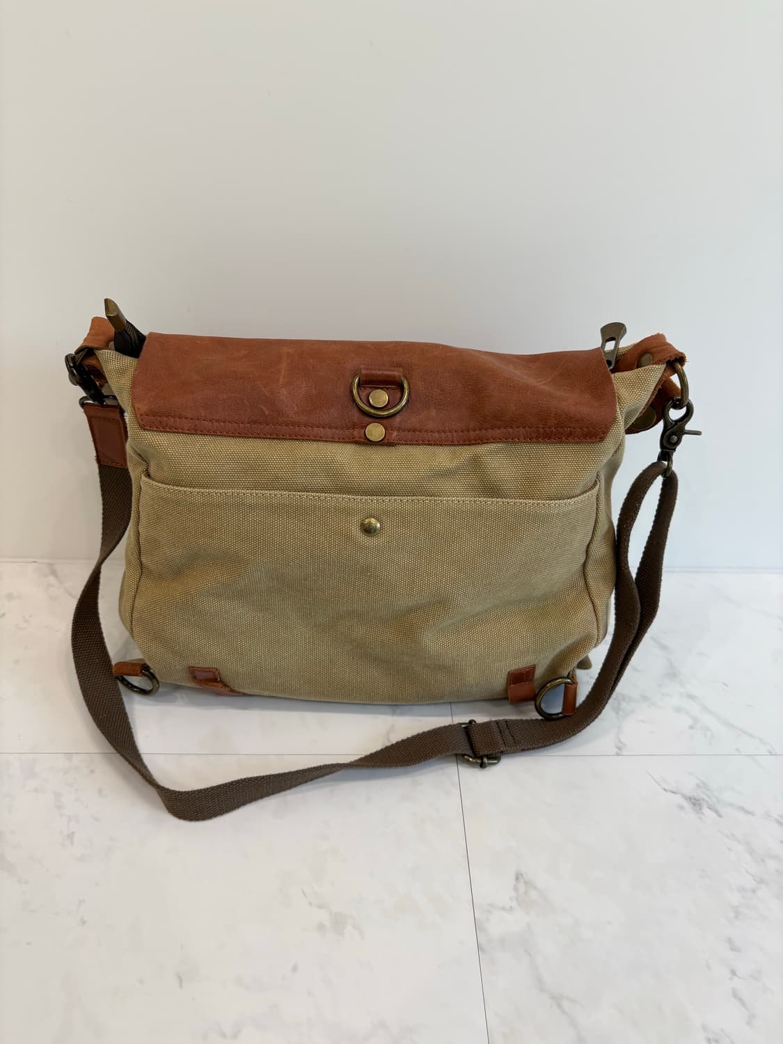 vintage benhertz cowhide canvas bag 상품이미지4