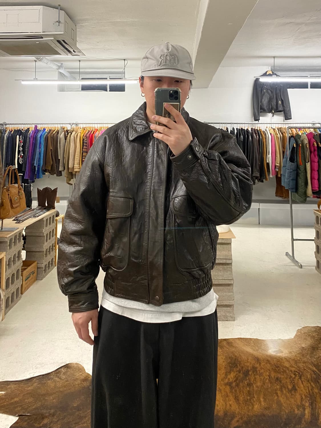 VTG G-1 leather flight jacket 플라이트 레더 자켓 상품이미지1