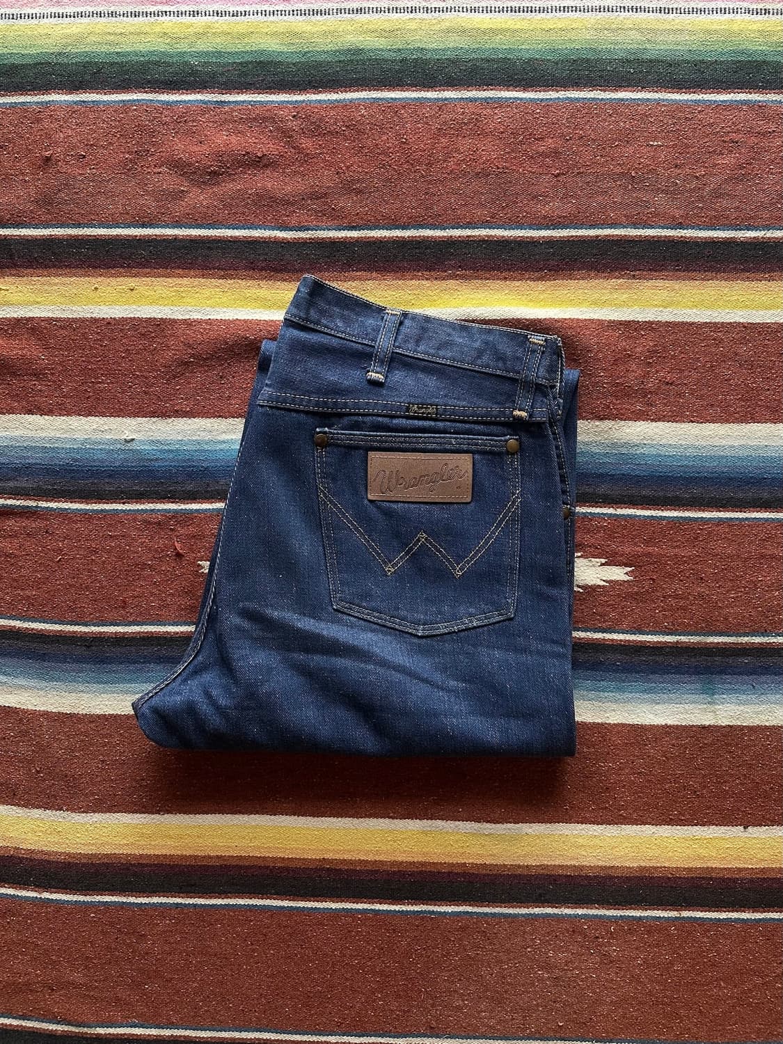 70s USA 빈티지 랭글러 13MWZ 셀비지 데님 팬츠 상품이미지1