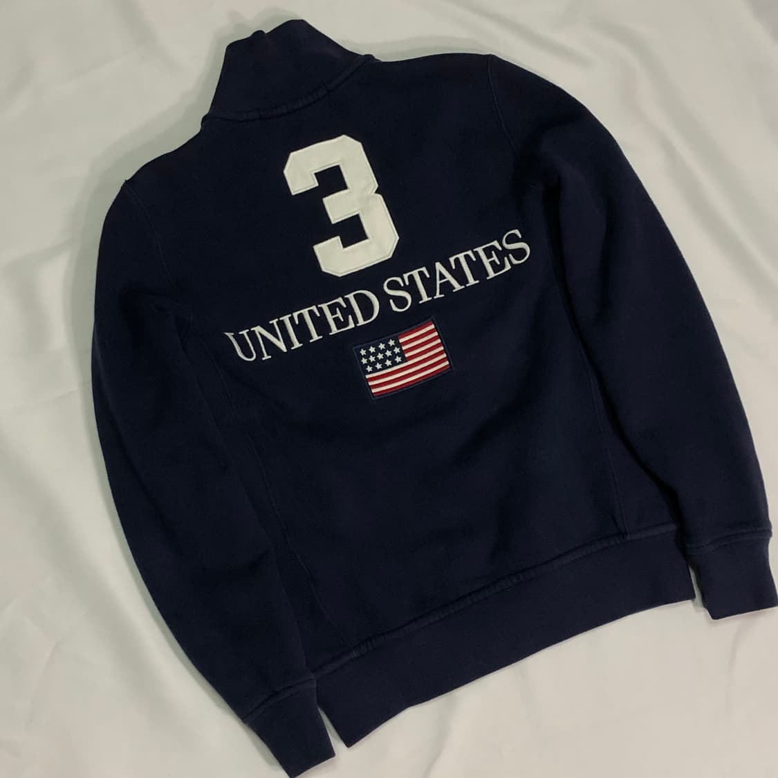 폴로 랄프로렌 빅포니 USA 성조기 네이비 코튼 집업 상품이미지3