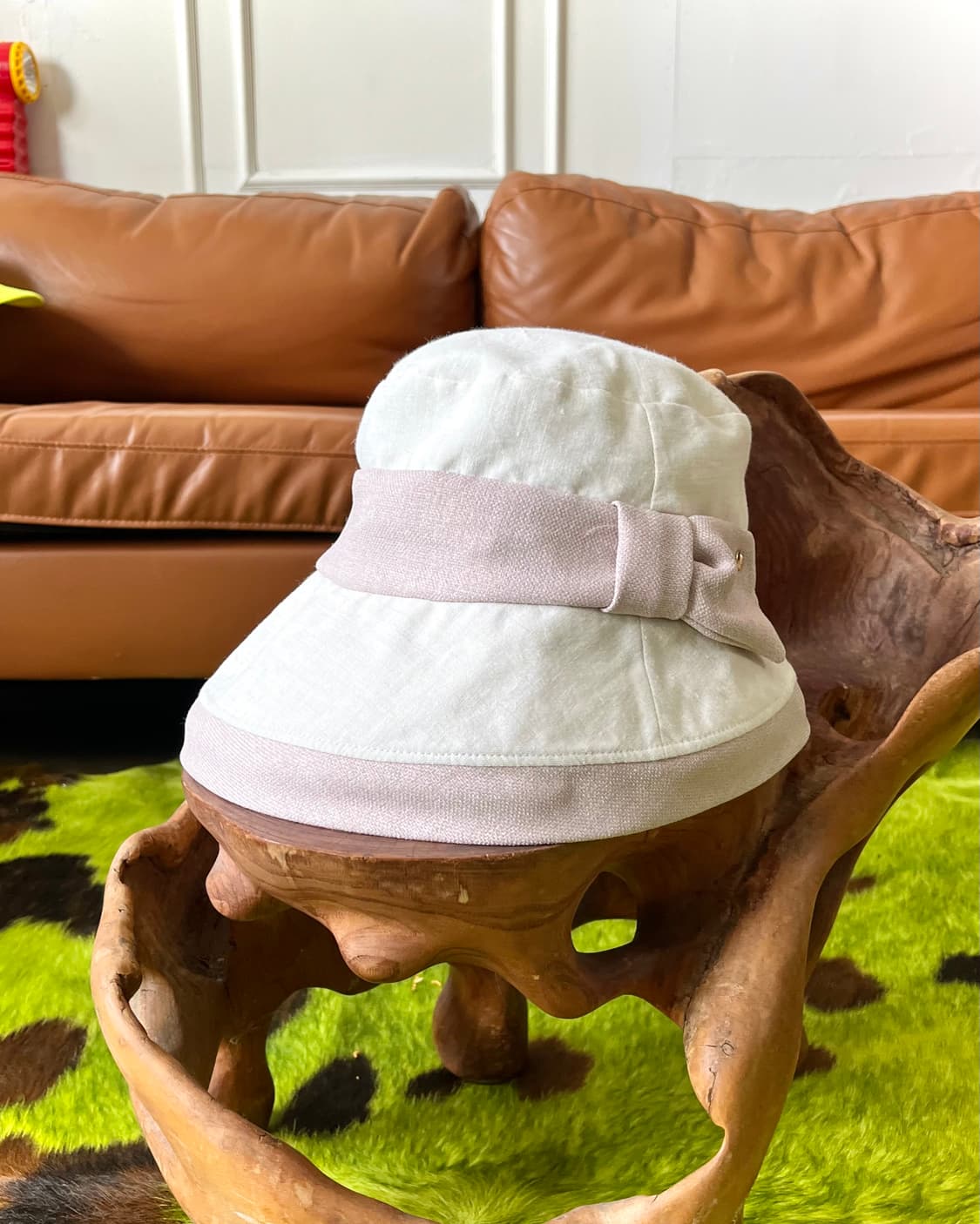 LANVIN en Blue Classic Linen Bucket Hat 상품이미지3