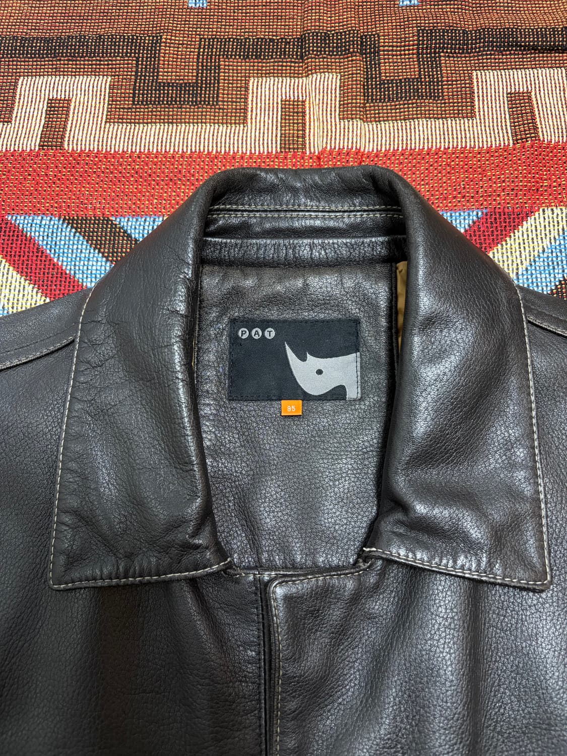100)PAT 양가죽 자켓 다크브라운 상품이미지5