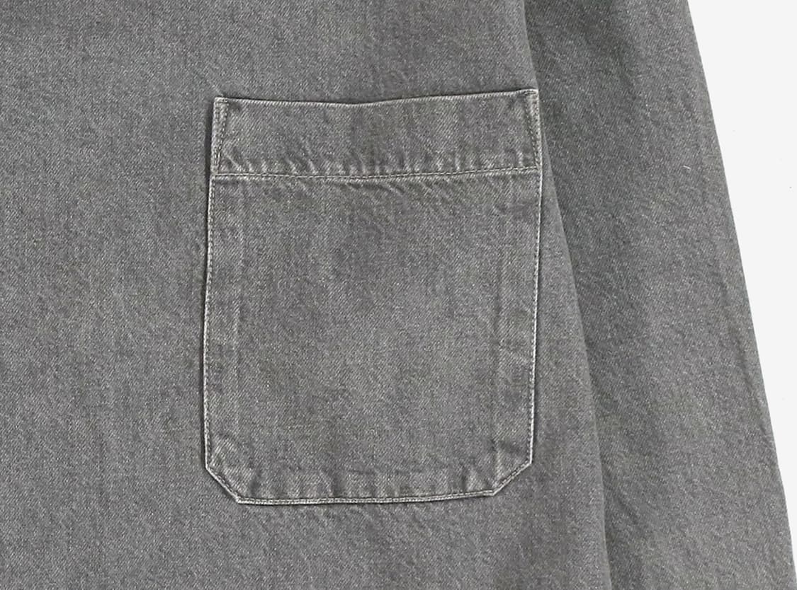 르메르 지퍼 데님 셔츠 탑 스톤그레이 / XXS 상품이미지6
