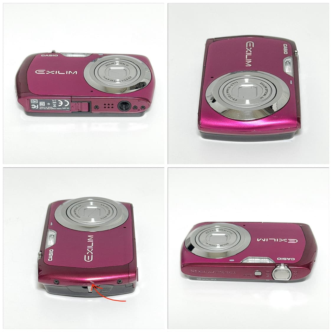 카시오 엑슬림 Z370 체리핑크 빈티지디카 상품이미지3
