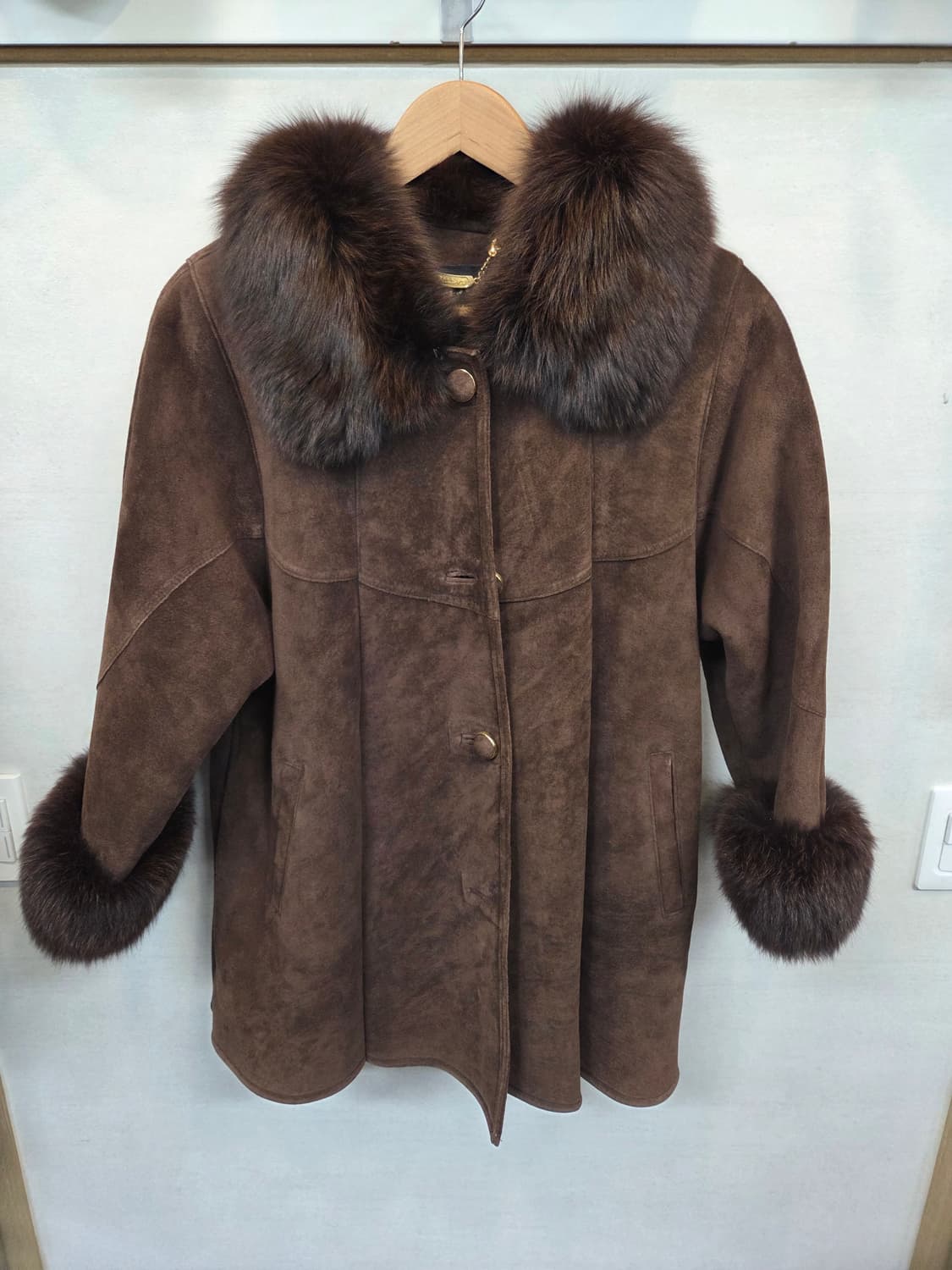 빈티지 폭스 퍼 양가죽 무스탕 코트 66 상품이미지1