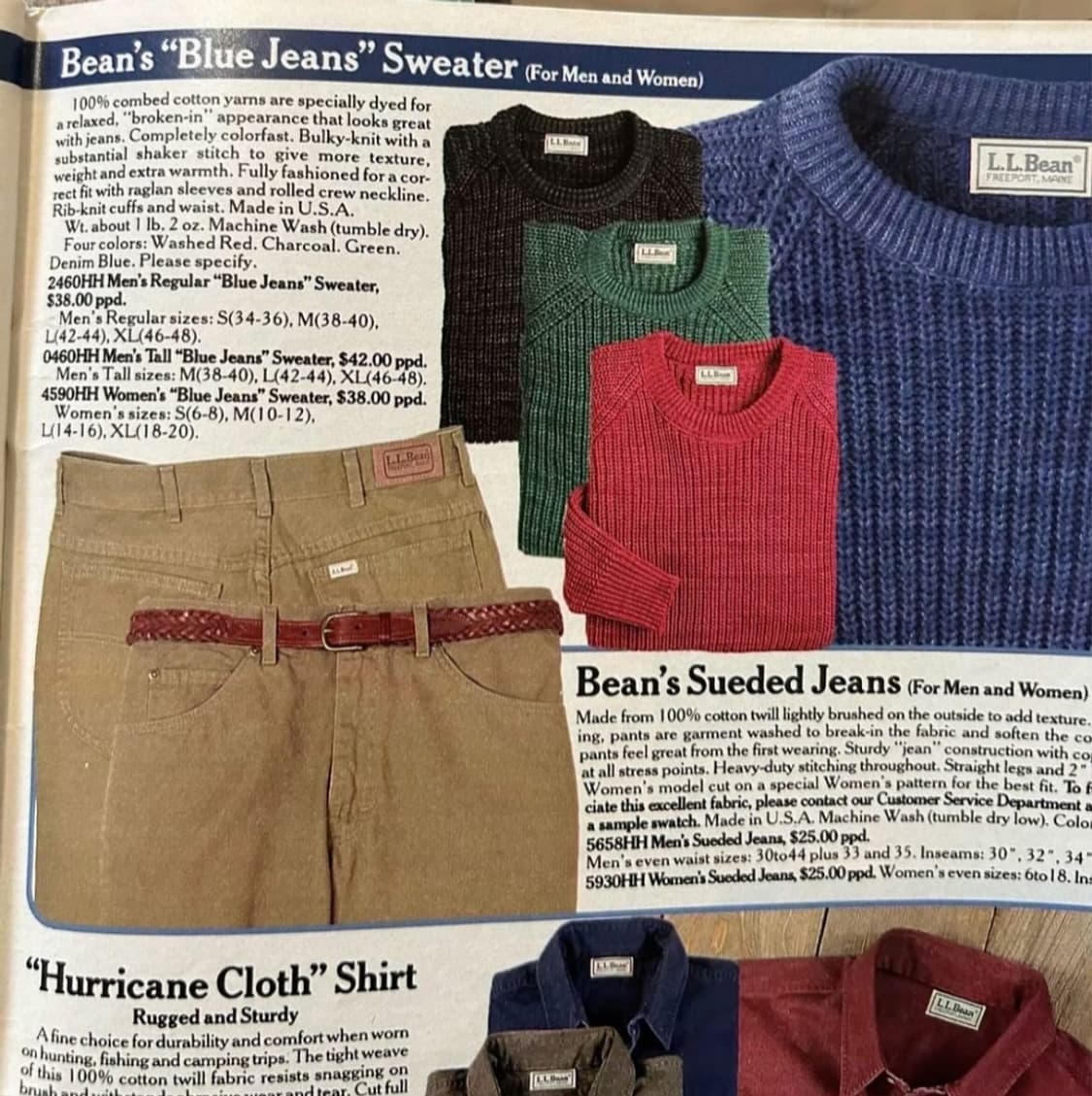 80s L.L.Bean "Blue Jeans" 코튼 스웨터 상품이미지4