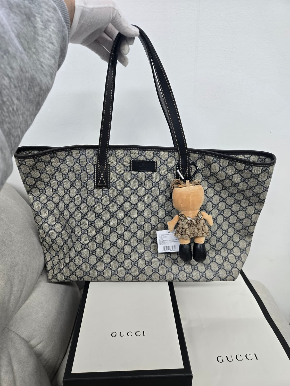 [보증서 정품] 구찌 시그니처 토트백 라지 상품이미지2