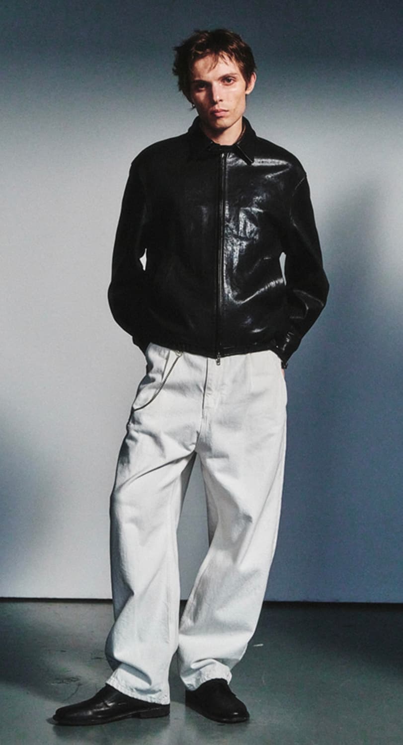 [L]아트이프액츠 가죽 레더 스윙자켓 상품이미지2