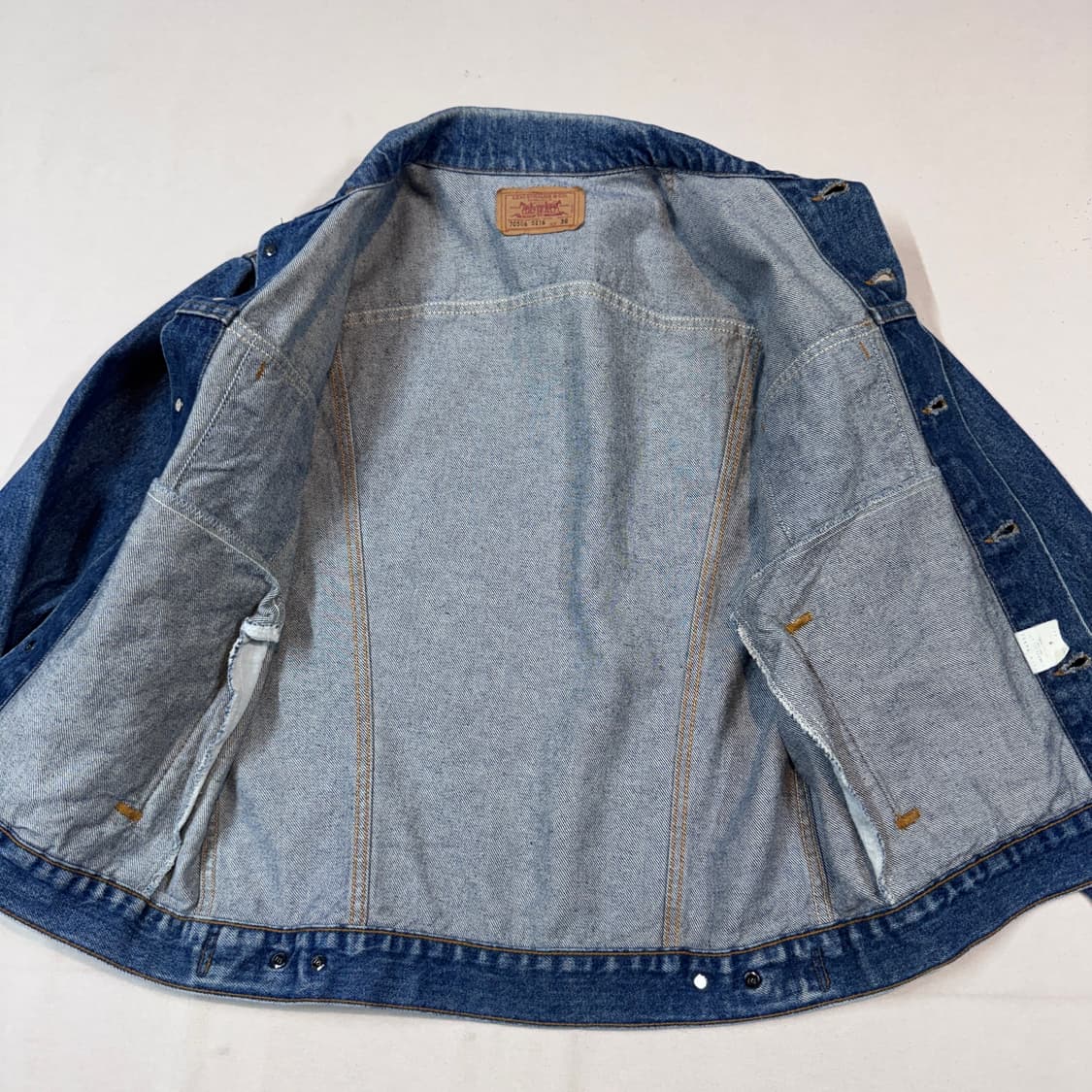 M) 리바이스 90s USA 데님 청자켓 트러커 자켓 상품이미지5