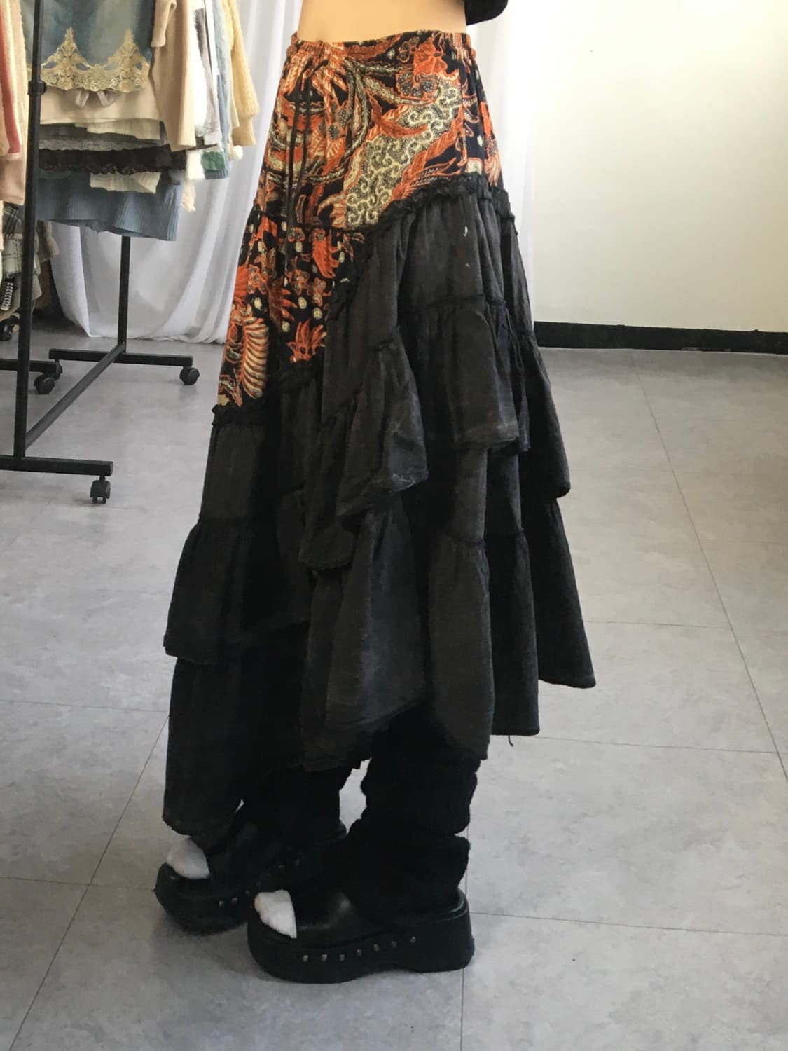 Unbalanced layer skirt 상품이미지8