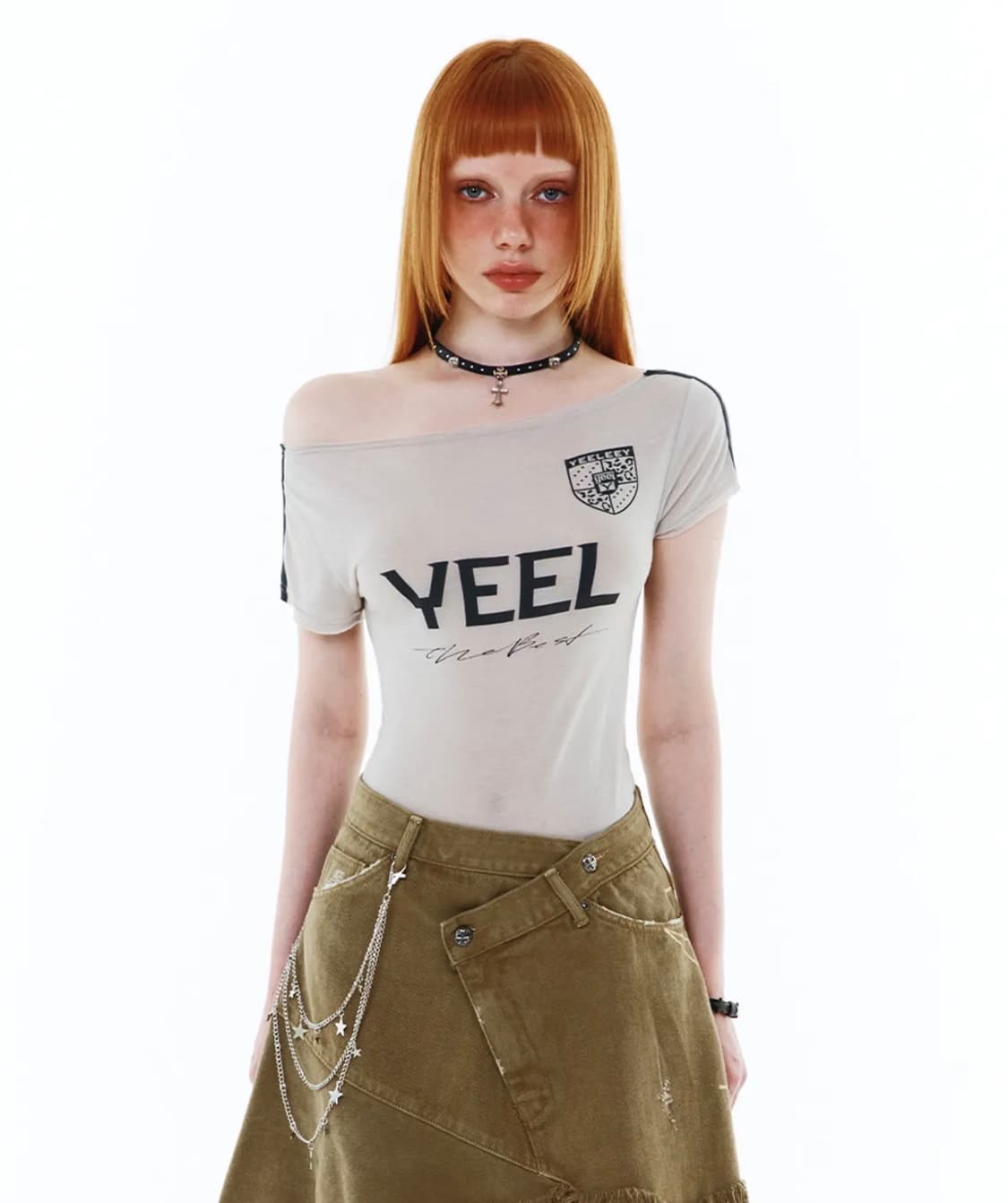 Yeel 오프숄더 티셔츠 상품이미지1