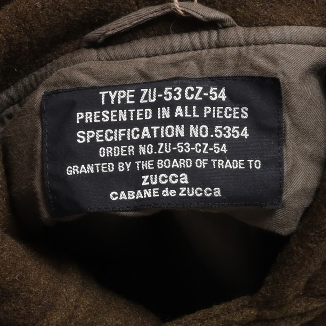 주카 Zucca Asymmetric Button Wool Coat 
 상품이미지7