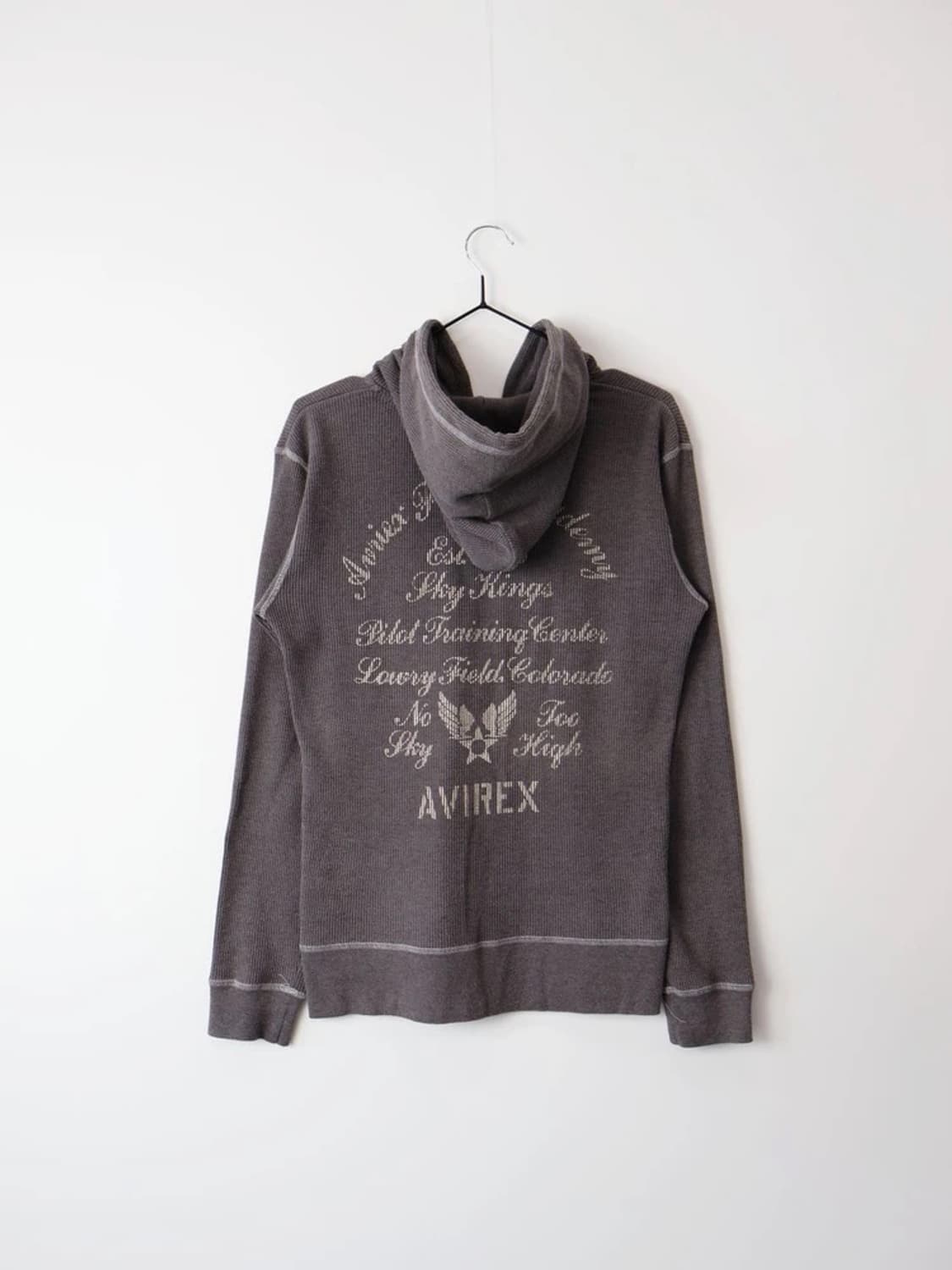 Avirex Military Waffle Zip Hoodie 상품이미지5