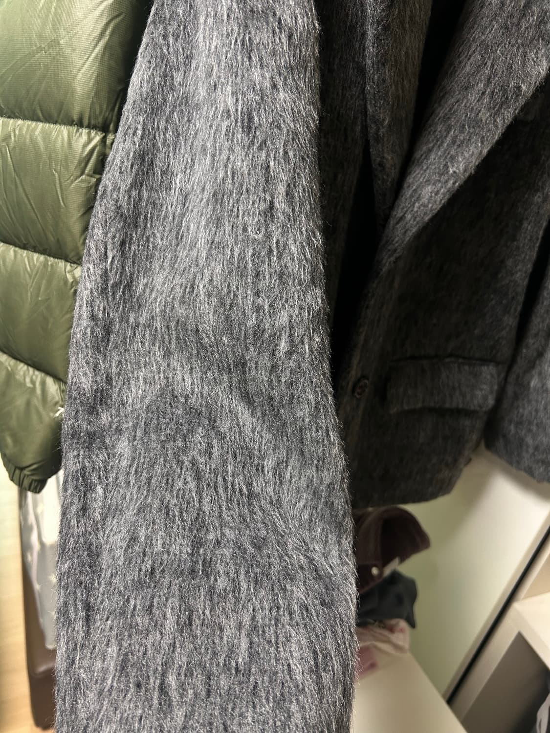 오도어 모헤어 울 자켓 상품이미지5