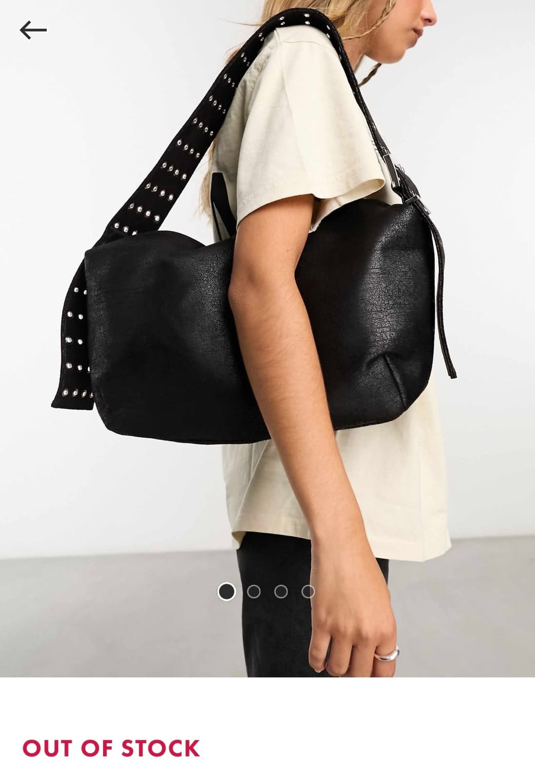 Weekday 크랙레더 숄더백 상품이미지1