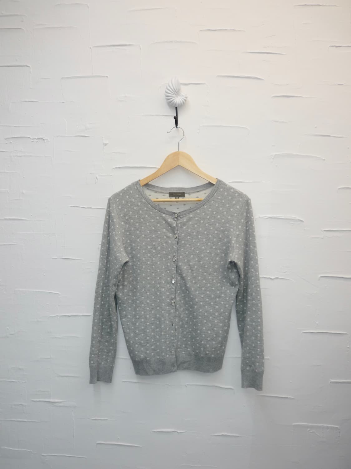 Dot pattern grey cardigan 상품이미지4