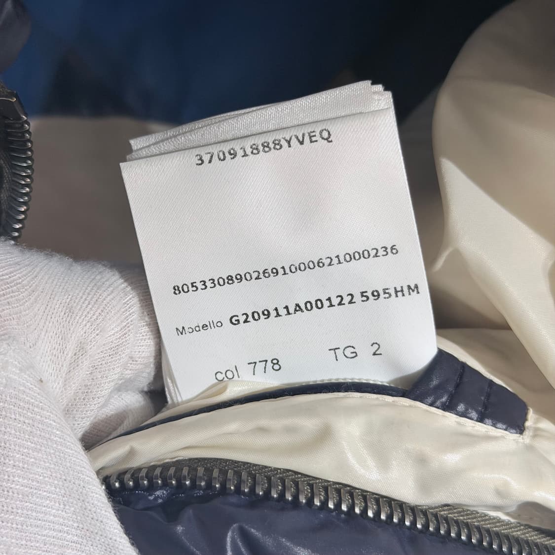 (A+/2) / 몽클레어 마티뉴 쇼트 다운 패딩 자켓 네이비 상품이미지8