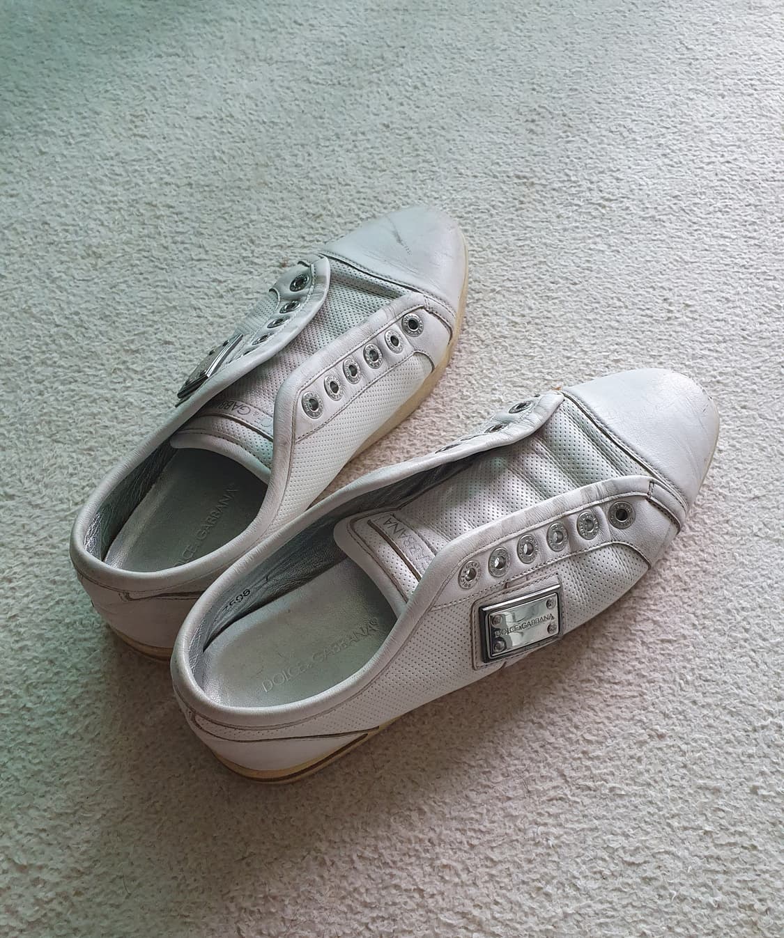 D&G 돌체앤가바나 화이트 스니커즈 정품)7 상품이미지3