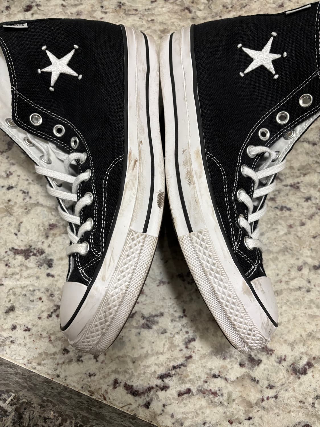 컨버스 x 스투시 척 70 하이 블랙 285 사이즈 상품이미지5