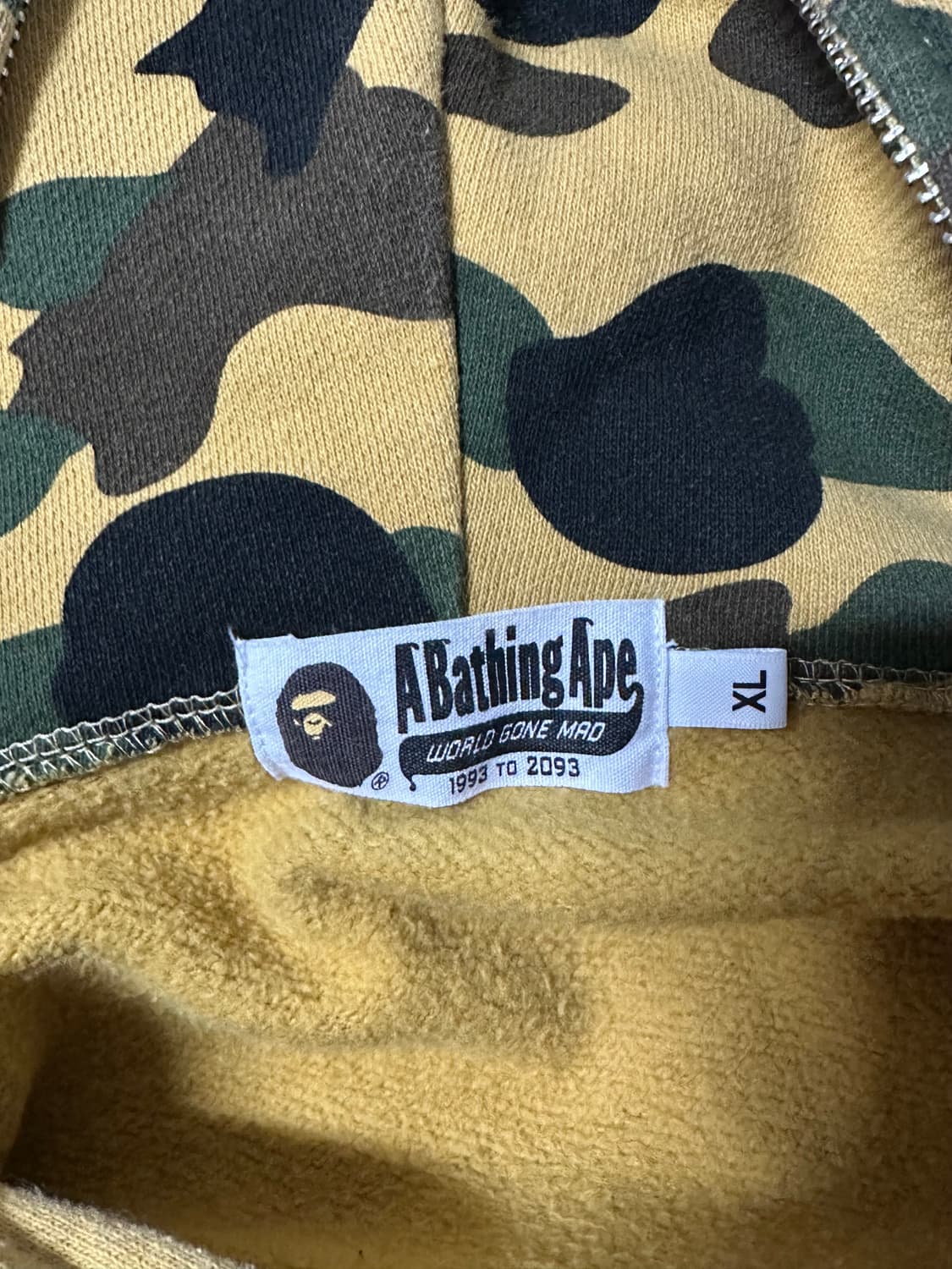 베이프 크레이지 후드집업 xl 상품이미지3