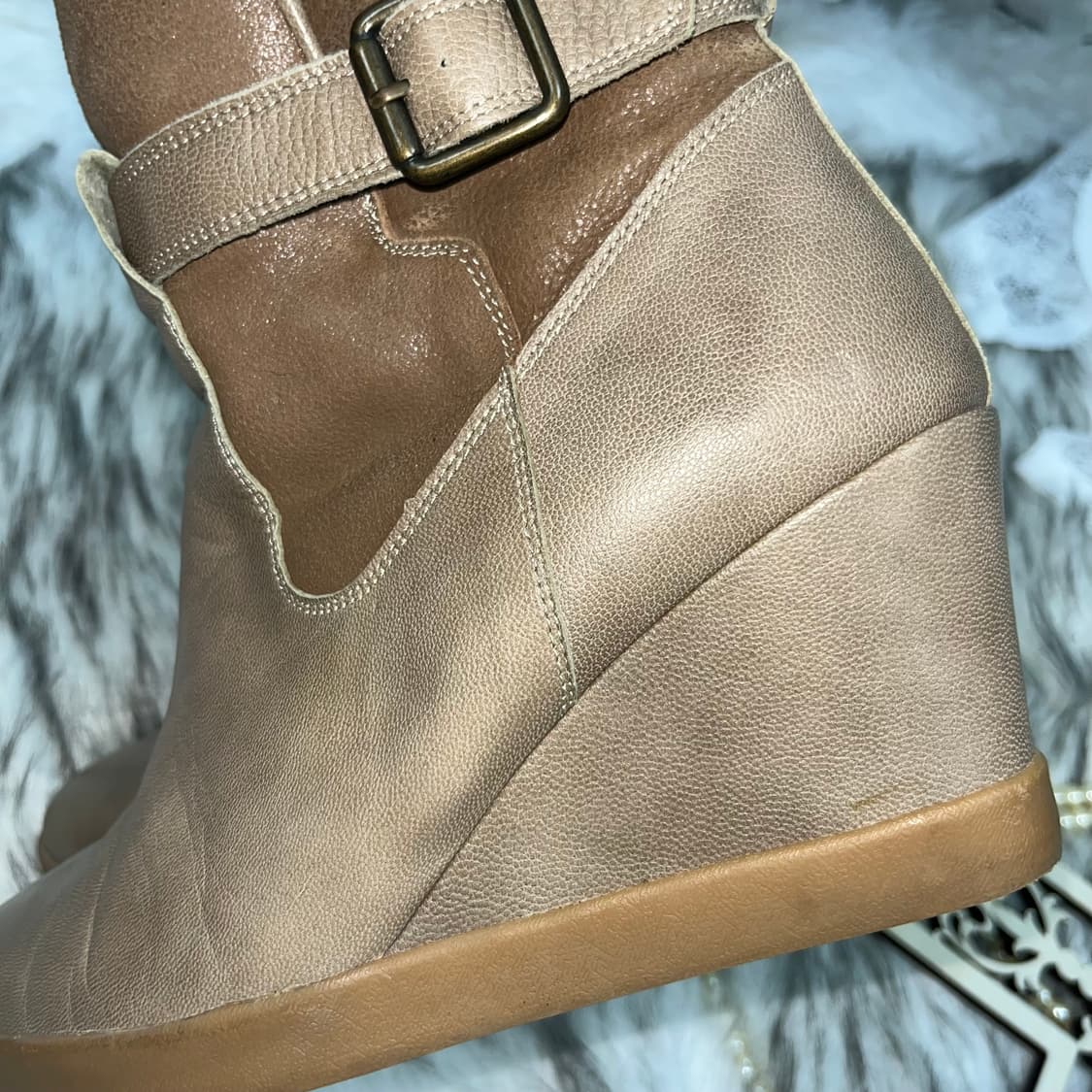 빈티지 웨지힐인부츠 상품이미지6