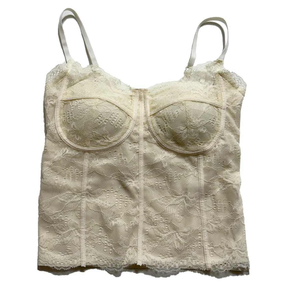 새상품 레이스 캡내장 끈나시 (아이보리) 상품이미지1