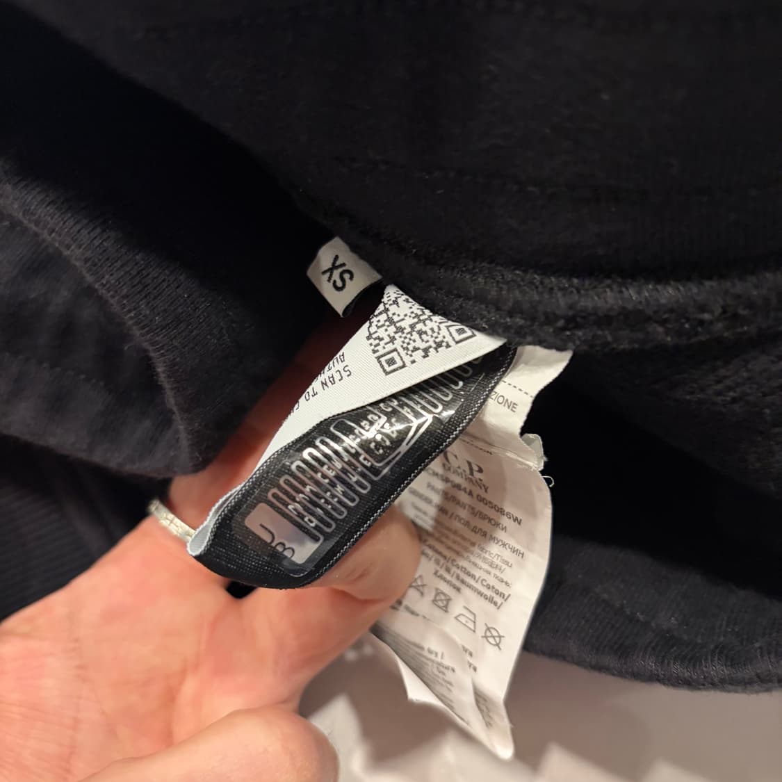 [XS] CP컴퍼니 디아고날 스웻 블랙 트레이닝 바지 팬츠 D144 상품이미지9