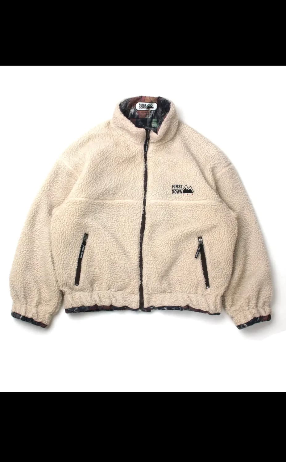 퍼스트다운 리버시블 양털 쉐르파 봄버 상품이미지4