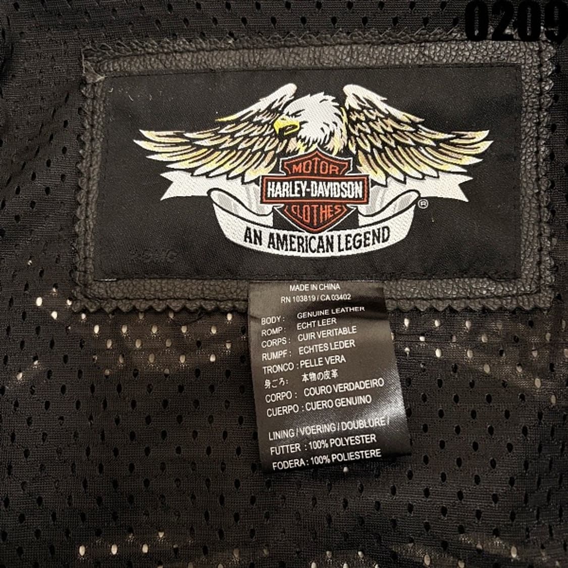 할리데이비슨 레이싱 레더자켓 M 0209 상품이미지6