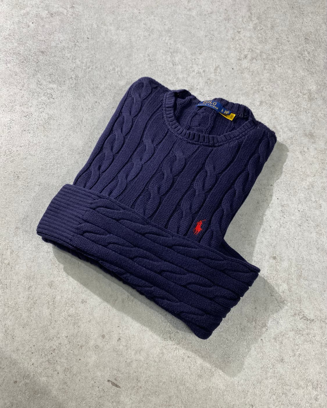 [L] Polo Ralph Lauren 폴로 랄프로렌 네이비 케이블니트 상품이미지1