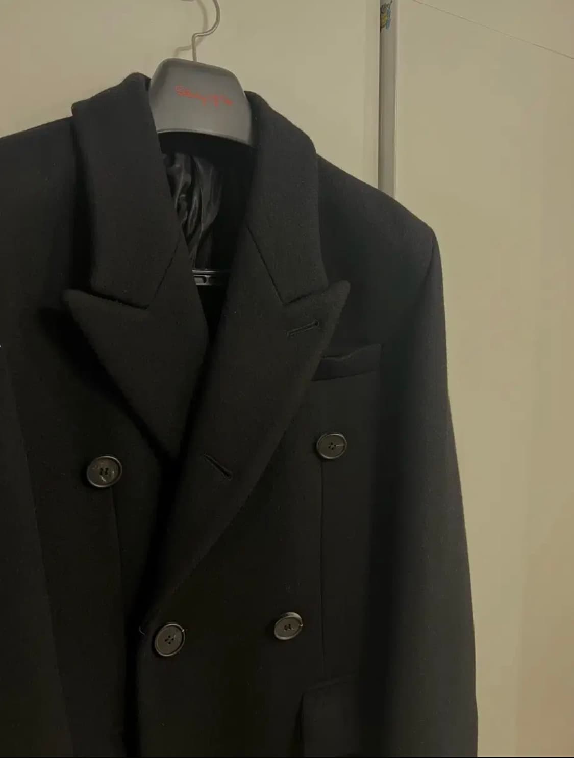 Stu  에스티유 21 winter Patch Double Coat 블랙 상품이미지3