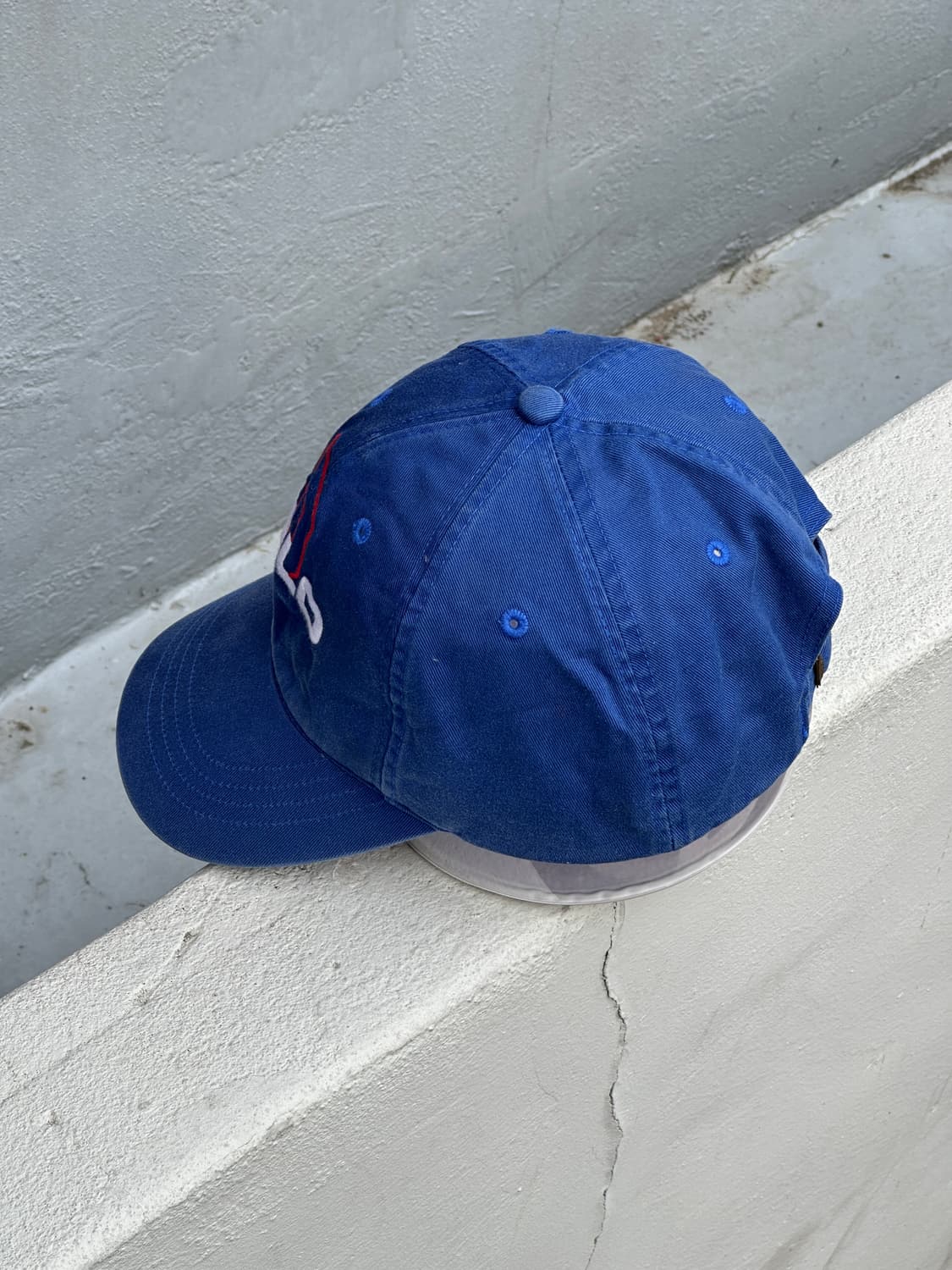 [F] 폴로 랄프로렌 빈티지 듀얼로고 빈티지 블루 볼캡 모자 상품이미지3