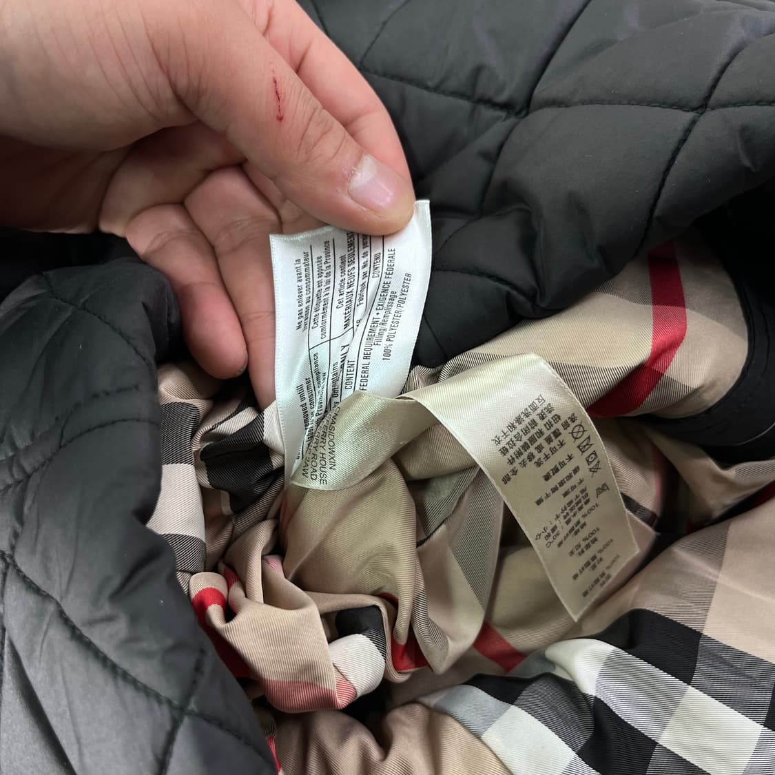 85 버버리 롱누빔 패딩자켓  상품이미지5